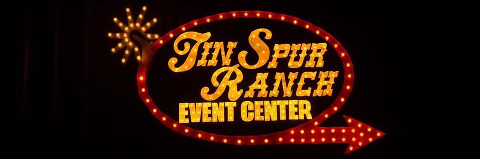Tin Spur Event Center Sign